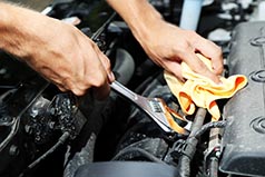 Mechanic working on vehicle in las vegas